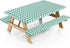 Picnic Table Cover with Bench Covers and Bag, Camping Table Camping Essentials