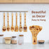 Harry Gifts for Women Kitchen Accessories Wooden Spoons for Cooking Utensils Set 7pcs Magic Wizard Spoon for Wedding&Housewarming-Wooden Spatula for Birthday Gift