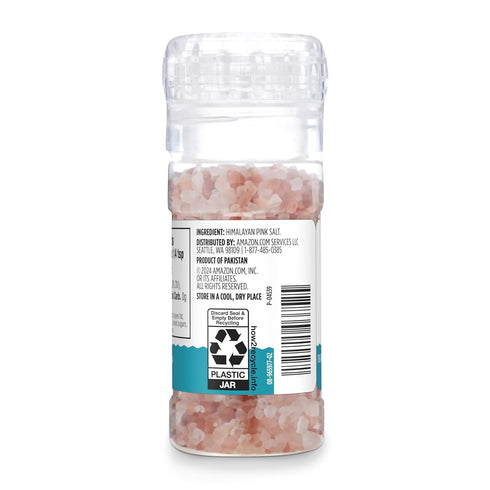 4.77 Oz Amazon Grocery, Himalayan Pink Salt Adjustable Grinder