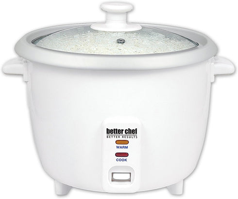 Better Chef Rice Cooker | 8-cup raw | 16-cup cooked | Removable Bowl |