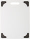 Dexas Superboard Cutting Board with Handle and Non-Slip Feet, 11 by 14.5 inches, White with Grey Non-Slip Corners