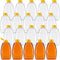 Layhit 20 Pieces 32 oz Plastic Honey Jars Clear Plastic Honey Bottles