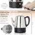 4 Mixpresso Small Electric Percolator Coffee Pot Cup Stainless Steel - Coffee Percolator Electric with Keep Warm