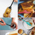 Vovoly Silicone Jar Spatula, Small Head with Long Handle, High Heat Resistant Rubber Scraper for Nonstick Cookware -