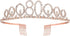 Rose Gold Birthday Tiara and Sash, Fabulous 80th Birthday Party Favor for Women