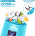 Portable Blender, MIAOKE Smoothie Blender, Personal Mini Juice Blender with Six 3D Blades, USB Rechargeable Juicer Cup