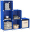 UNKU Cube Storage Organizer, 6 Cube Closet Organizer Storage Shelves, DIY Stackable