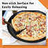TeamFar Pizza Pan, 13.5 Inch Large Round Baking Tray with Nonstick Coating & Stainless Steel Core, Non-Toxic
