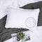 YINFUNG Quilted Pillow Sham White, Standard Set of 2 Muslin Cotton Tassel Fringe Pillowcases