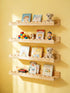 icnjdMopclean Scalloped Shelves for Nursery - Wall Book Shelves for Bedroom Kids, Nursery