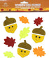 Fall Gel Cling Stickers for Windows and Mirrors, 6 Sheets of Reusable Seasonal Designs