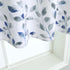 Valance for Windows, Watercolor Leaves Print Rod Pocket, 52 x 14 Inches, Blue/Gray