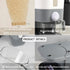 22.5-25 Lbs Rubtlamp Gray Rice Dispenser, Rice Container with Lid, Rice Storage Container with Measuring Cup, Food