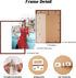 20x27 20 27 20x27 Dark Walnut Frame - Single Frame - Rustic Woodgrain x Poster Frame with Plexiglass for Wall Gallery