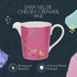 Sara Miller Chelsea Pink Creamer Pitcher by Portmeirion - 8oz Fine China Milk Jug with Gold Detailing
