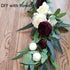 DearHouse 5.5ft Seeded Eucalyptus Garland, Faux Eucalyptus Leaves Table Garland for Wedding Backdrop Decor