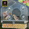 Window Bird Feeder House Shaped, Innovative Anti-Yellow Acrylic Technology, Strong Suction Cup Grip for Wild Birds