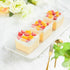 5 oz 50 Pack Qeirudu Square Dessert Cups with Lids and Spoons, Mini Plastic Parfait Cups Small Shooter Cups for Pudding