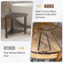 14in, Boulphia Shower Foot Rest Acacia Wood Shower Stool for Shaving Legs (Walnut)