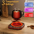 3 Settings (113-167F) 1-12H 4 Mug Warmer Upgraded,Coffee Mug Warmer for Desk LEDs Light Temp Timer H Auto Shut Off