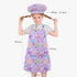 Kids Chef Hat and Apron Set with 2 Large Pockets, Adjustable Chef Costume for Girls Boys Cooking Baking