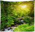 Llamazing Forest Creek Landscape Tapestry, Home Decor for Living Room and Bedroom, Magic Curtain (90.5''L x 70.8''W)