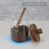 EIKS (26oz) Glass Jars with Wooden Lids and Scoop, Airtight Food Storage Containers for Sugar Coffee Bean Candy Spice