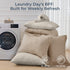 Set 7-Piece Set HEVUMYI Khaki & Linen Full Comforter - All Season Bed in a Bag Full, Ultra Soft Bedding with Comforter