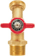 RouLiPouLi 3/4" 3/4" 1/4 2pcs(3/4" Outdoor Garden Hose Faucet Ball Valve Hose Bibb Shut Off Valve Male NPT x Male GHT