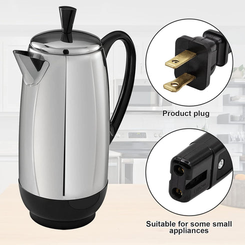 New 1/2 inch 2ft Cord for Farberware Coffee Pot Percolator