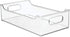 mDesign Wide Plastic Kitchen Storage Container Bins with Handles -Organization in Pantry, Cabinet, Refrigerator