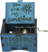 You are My Sunshine Wooden Music Box - Laser Engraved Hand Crank Classical Gift for Birthday Christmas Valentine's Day