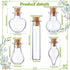 Patelai 50 Pcs Mini Glass Bottles Jars - Tiny Cork Stoppers for DIY Decor, Wishing Message Jars for Parties