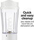 Hamilton Beach Portable Blender for Shakes and Smoothies, 14 Oz BPA Free Travel Cup, 2 Jars, White (51102V)