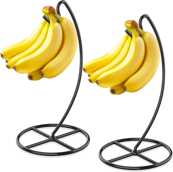 Beesini 2 Pack Banana Holder, Banana Tree Stand Metal, Banana Stand Holder, Holds