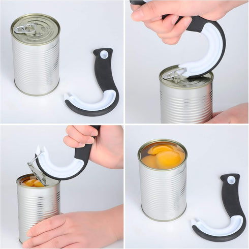 Mudder 2 Pieces Easy Open Ring Pull Can Opener for Soda and Food Cans, Manual Ring-pull Helper