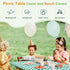 72x30 Inches 3 Set Picnic Table Cover with Bench Covers and Bag, Camping Table Camping Essentials Cover with Elastic