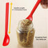 Small Silicone Stirring Spoon, Quiet and Reusable Espresso Coffee Stirrer, Mini Spatula, Jar Scraper for Sauce