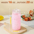 20 Oz 9 Pack Maucircol Acrylic Snowglobe Tumbler Including DIY Kit, Pre-Drilled Double Wall Plastic Snowglobe Cup