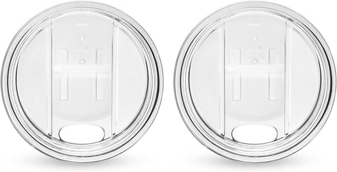 Host Wine Freeze Replacement Lids for Tumblers - Set of 2, Sliding Tab Closure for Travel Cup
