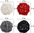 STMK 24 Pcs 2 Inch Rattan Balls Decorations - Wicker Balls for Home Decor DIY Vase Bowl Filler (Black, Grey, Red, White)