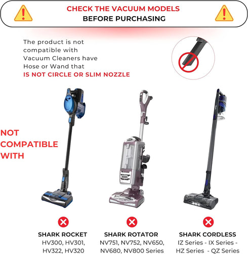 Shark Navigator Vacuum Accessories, Hardwood Floor Brush Head and Dust Brush Attachment with Extension Wands