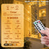90 suddus Curtain Lights for Bedroom, Led Hanging String Light Outdoor, Fairy Curtain Lights Indoor for Christmas
