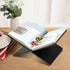 Book Stand: Recipe Holder for Display, Open Book Display Stand for Cookbooks, Magazines, Textbooks (Black)