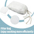 Shappy Compost Tea Bag, Pump Strainer Mesh Filter Bag with Drawstring, 600 ?m for Preventing Clogging (10 Pieces)