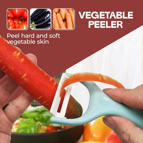 6-Pack Set Trez Treamer Vegetable Peelers for KitchenY Ceramic Peeler Safe Potato Peeler for Apple Veggie Carrot Fruit