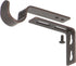 Ivilon Adjustable Brackets for Curtain Rods - Set of 2 for 7/8 or 1 Inch Rods - Oil Rubbed Bronze