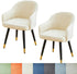 Curved Back Dining Chair Covers with Armrest, Stretch Accent Dining Room Chairs