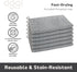 91% 6 7x9 Oggi Bambou Odor-Free Kitchen Washcloths - Natural Kitchen Dish Cloths, Bamboo-Derived Rayon Cellulose Fiber