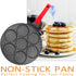 Small Egg Frying Pan, Nonstick Mini Pancake Maker, Aluminum Pancake Pan with 7 Molds